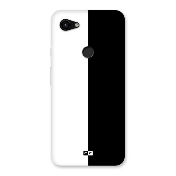 Simple Black White Back Case for Google Pixel 3a XL