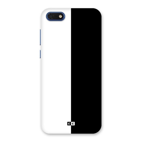 Simple Black White Back Case for Honor 7s