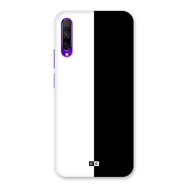 Simple Black White Back Case for Honor 9X Pro