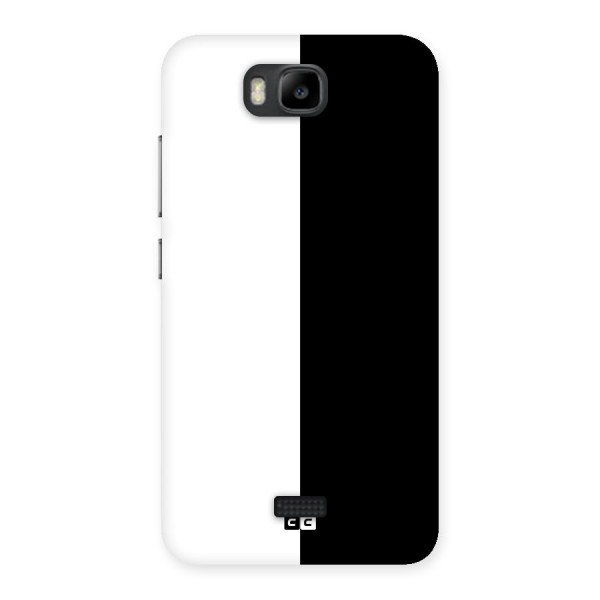 Simple Black White Back Case for Honor Bee