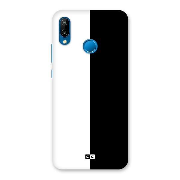 Simple Black White Back Case for Huawei P20 Lite