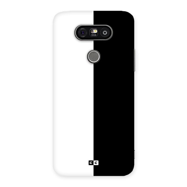 Simple Black White Back Case for LG G5