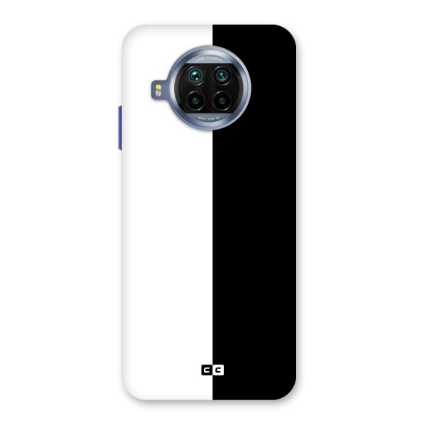 Simple Black White Glass Back Case for Mi 10i