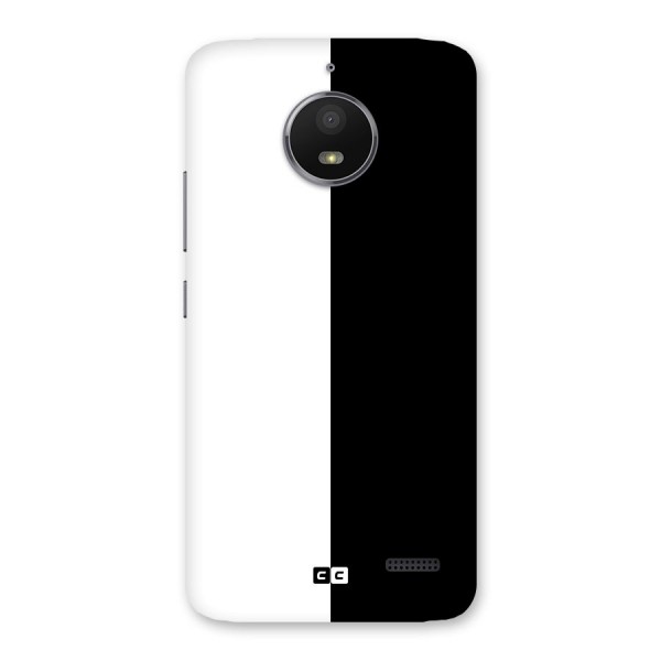 Simple Black White Back Case for Moto E4