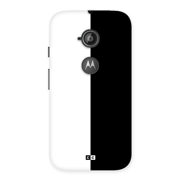 Simple Black White Back Case for Moto E 2nd Gen