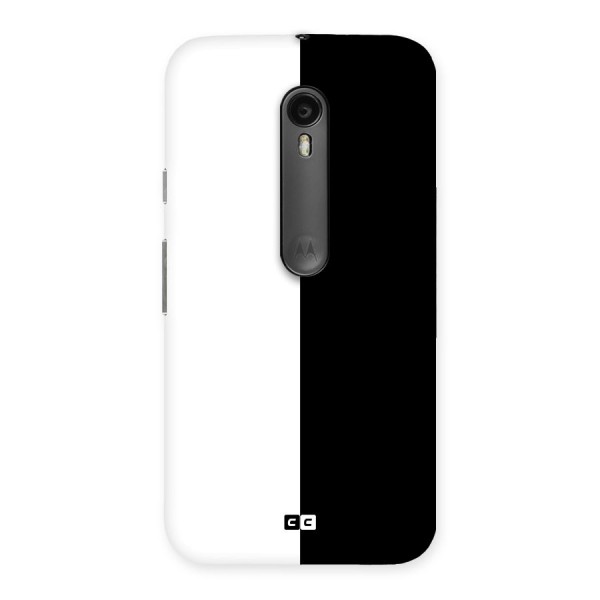 Simple Black White Back Case for Moto G3