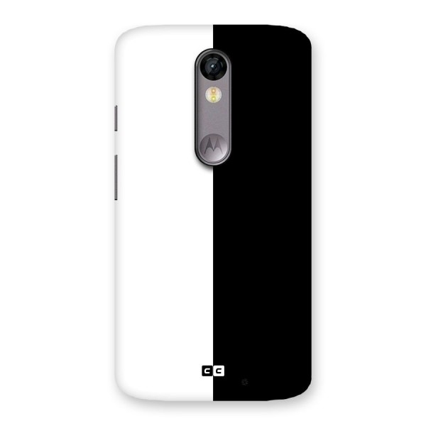 Simple Black White Back Case for Moto X Force