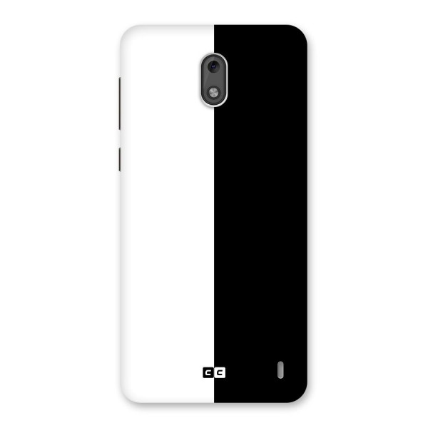 Simple Black White Back Case for Nokia 2