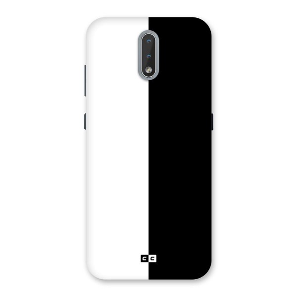 Simple Black White Back Case for Nokia 2.3