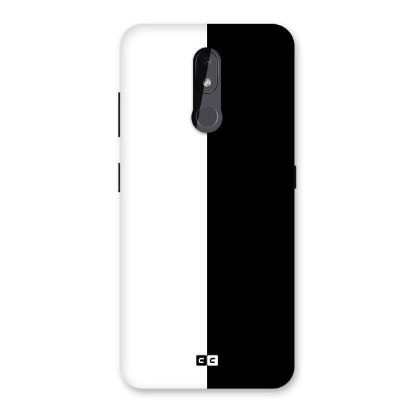 Simple Black White Back Case for Nokia 3.2