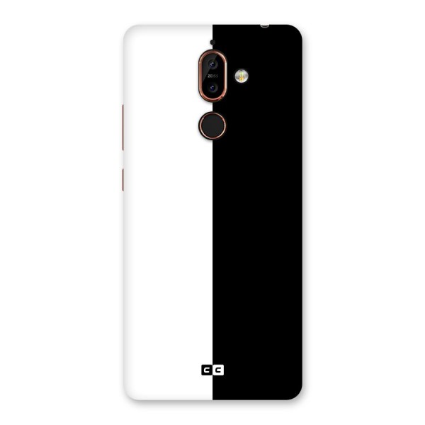 Simple Black White Back Case for Nokia 7 Plus