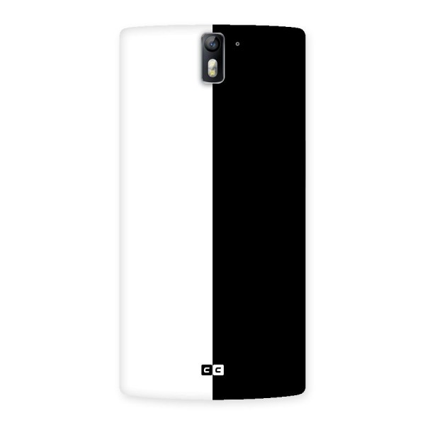 Simple Black White Back Case for One Plus One