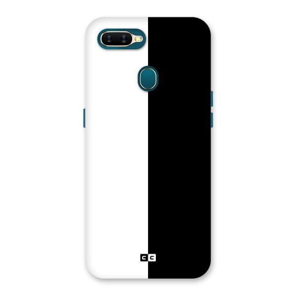 Simple Black White Back Case for Oppo A11k