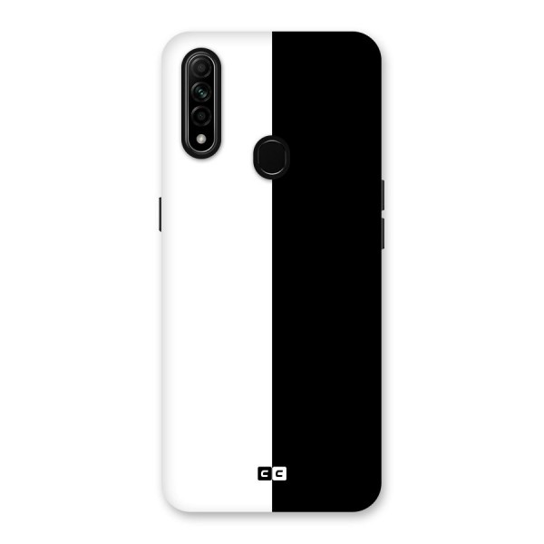 Simple Black White Back Case for Oppo A31