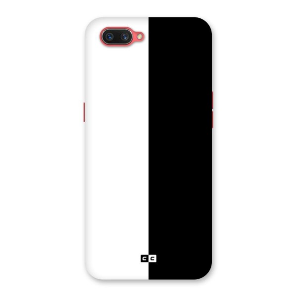 Simple Black White Back Case for Oppo A3s