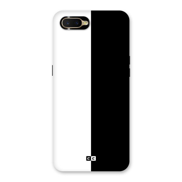 Simple Black White Back Case for Oppo K1