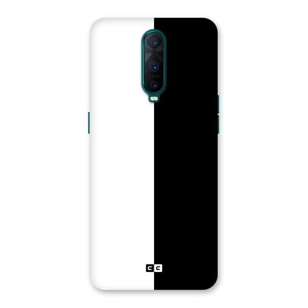 Simple Black White Back Case for Oppo R17 Pro