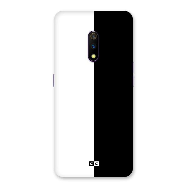 Simple Black White Back Case for Realme X