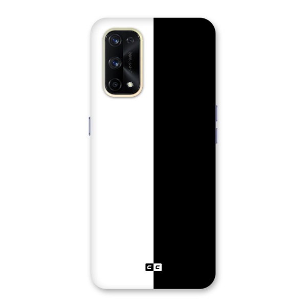 Simple Black White Glass Back Case for Realme X7 Pro