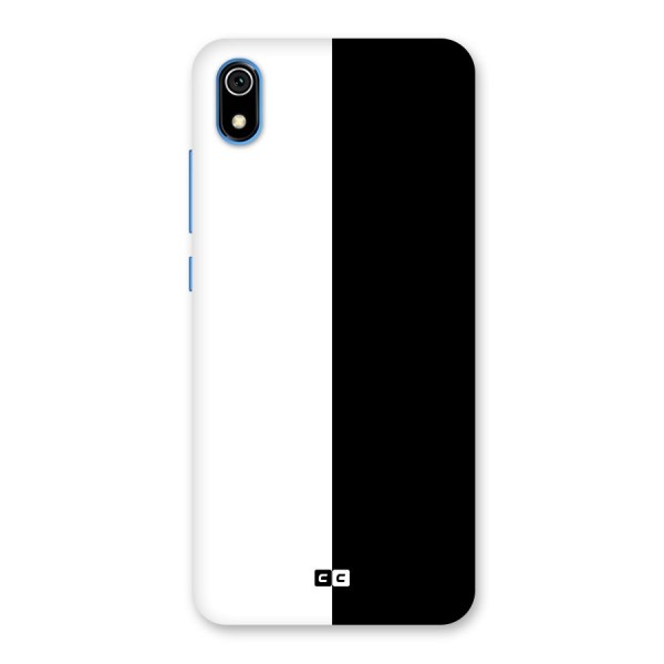 Simple Black White Back Case for Redmi 7A