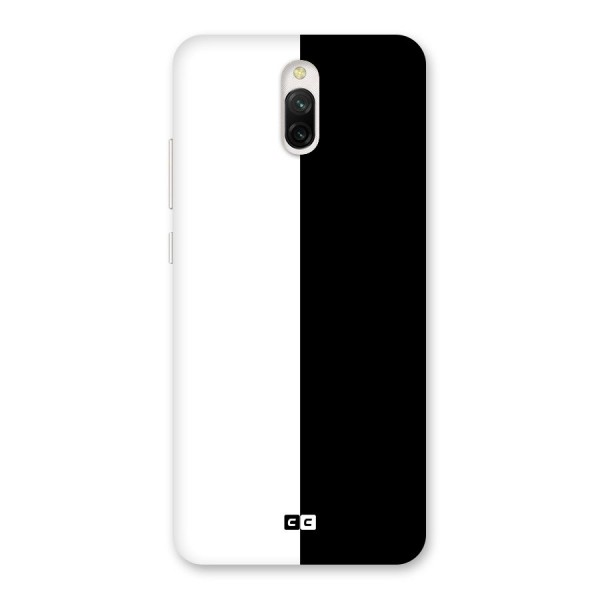 Simple Black White Back Case for Redmi 8A Dual