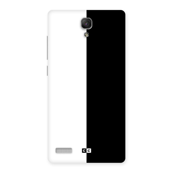 Simple Black White Back Case for Redmi Note