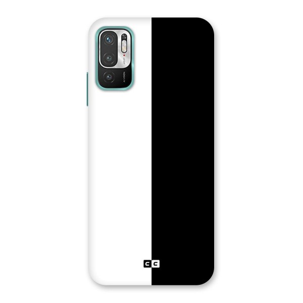 Simple Black White Back Case for Redmi Note 10T 5G