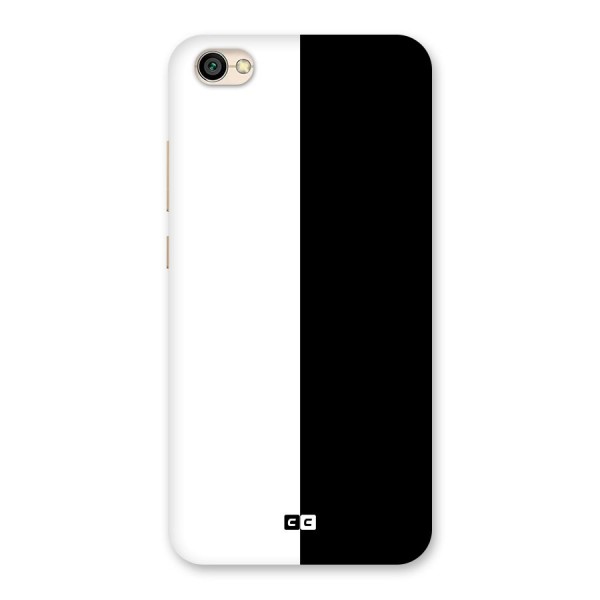 Simple Black White Back Case for Redmi Y1 Lite