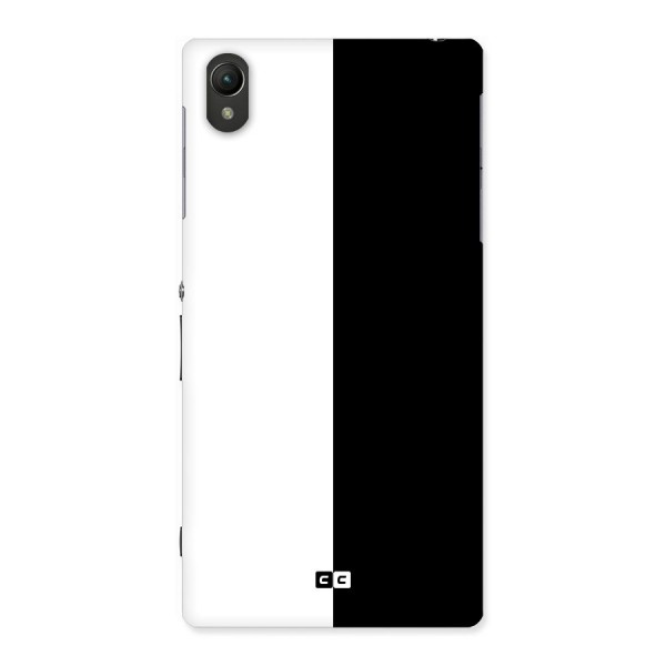 Simple Black White Back Case for Sony Xperia Z1