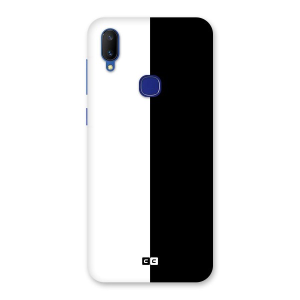 Simple Black White Back Case for Vivo V11