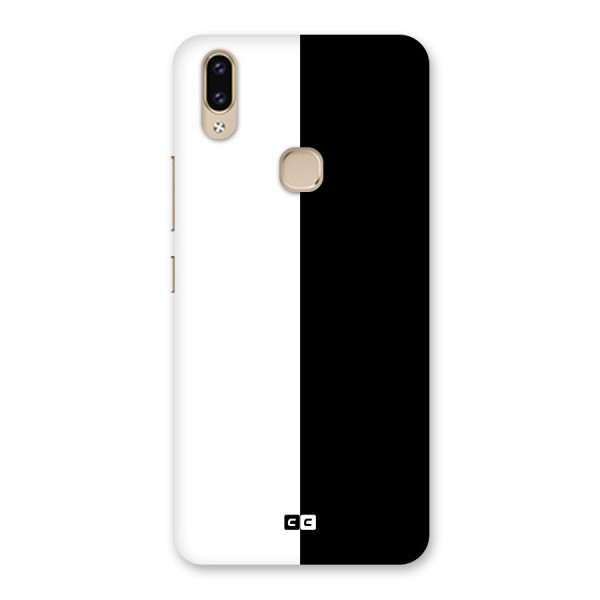 Simple Black White Back Case for Vivo V9