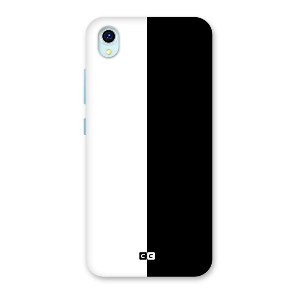 Simple Black White Back Case for Vivo Y1s