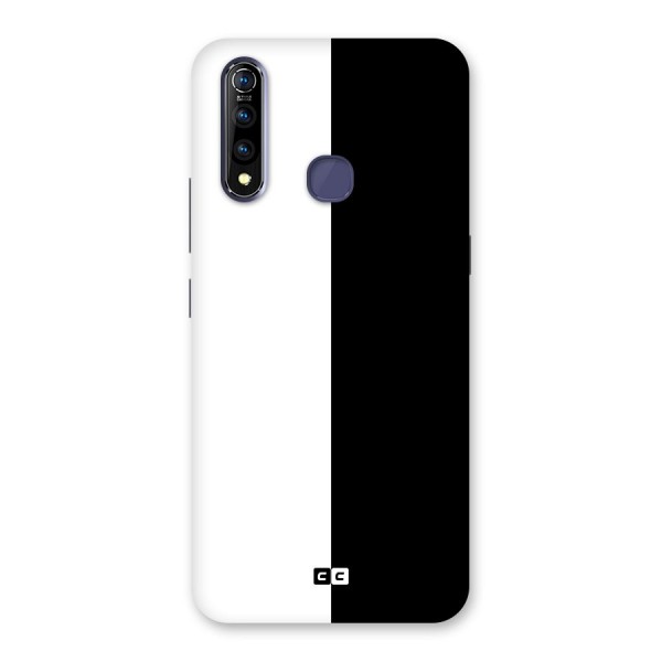 Simple Black White Back Case for Vivo Z1 Pro