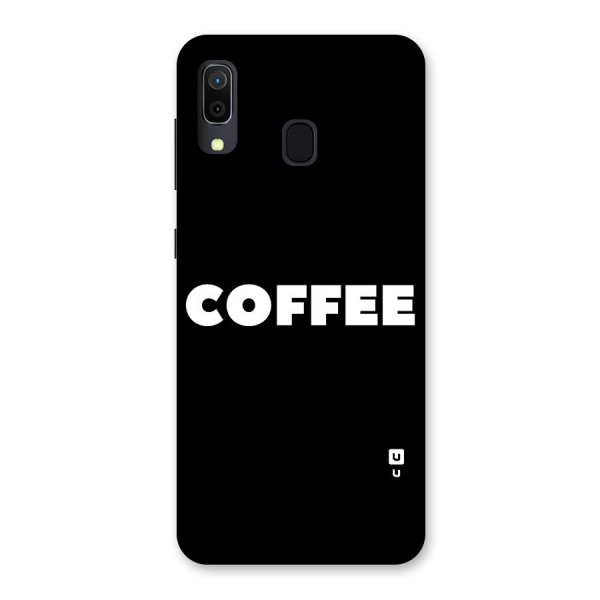 Simple Coffee Back Case for Galaxy A20