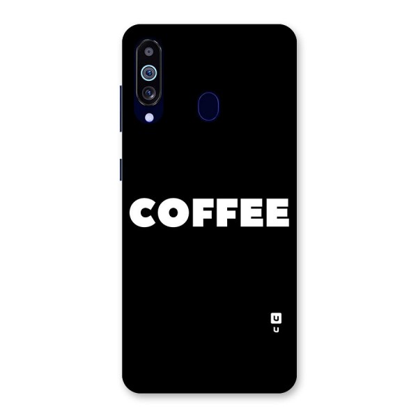 Simple Coffee Back Case for Galaxy A60