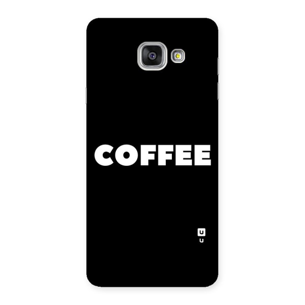 Simple Coffee Back Case for Galaxy A7 2016