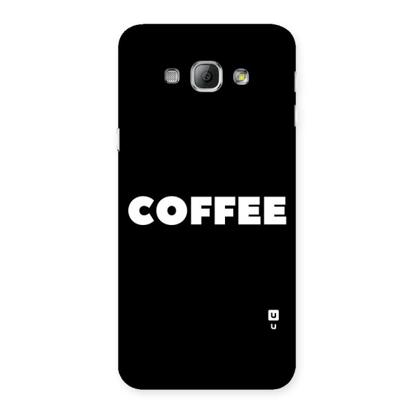 Simple Coffee Back Case for Galaxy A8