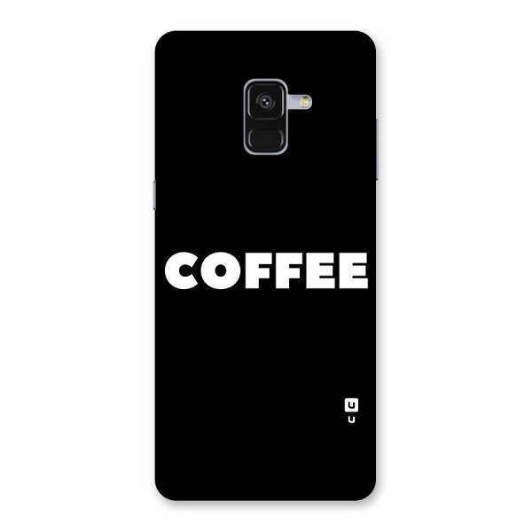 Simple Coffee Back Case for Galaxy A8 Plus