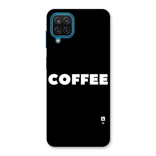 Simple Coffee Back Case for Galaxy F12