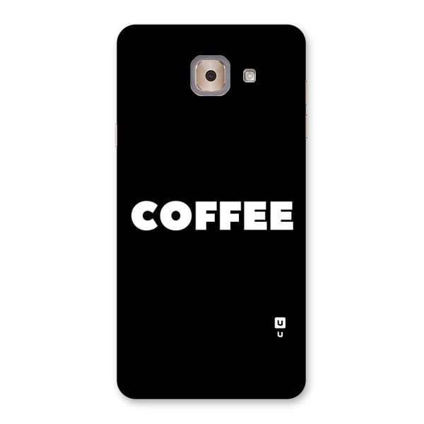 Simple Coffee Back Case for Galaxy J7 Max