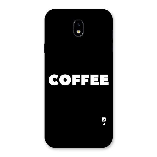 Simple Coffee Back Case for Galaxy J7 Pro