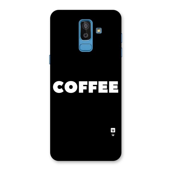 Simple Coffee Glass Back Case for Galaxy J8