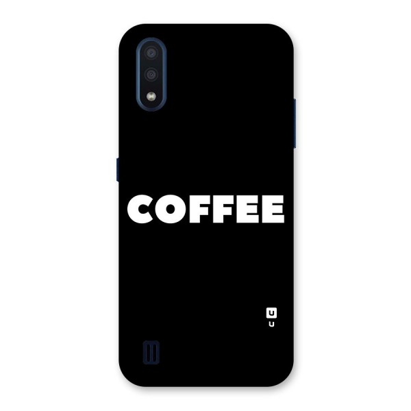 Simple Coffee Back Case for Galaxy M01