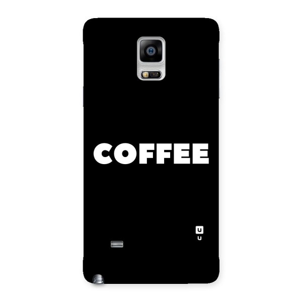 Simple Coffee Back Case for Galaxy Note 4