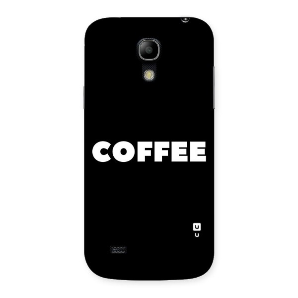 Simple Coffee Back Case for Galaxy S4 Mini