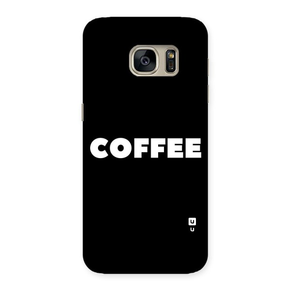 Simple Coffee Back Case for Galaxy S7