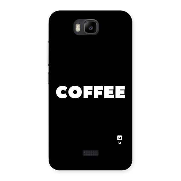 Simple Coffee Back Case for Honor Bee