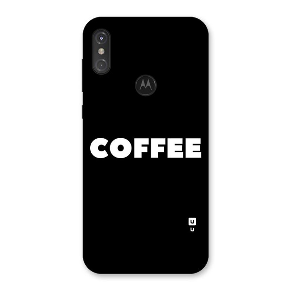 Simple Coffee Back Case for Motorola One Power