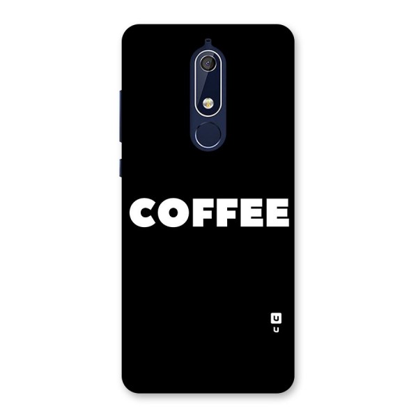 Simple Coffee Back Case for Nokia 5.1