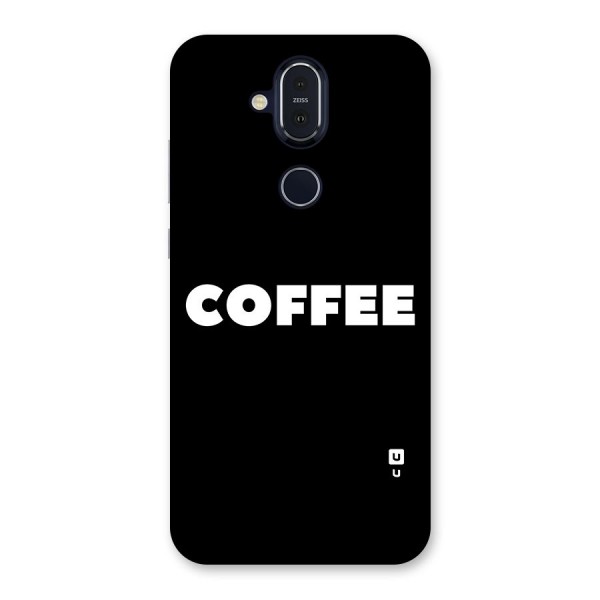 Simple Coffee Back Case for Nokia 8.1